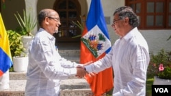 A binational Council of Ministers meeting between Colombia and Haiti take place in, Colombia, on Saturday, December 21, 2024. 