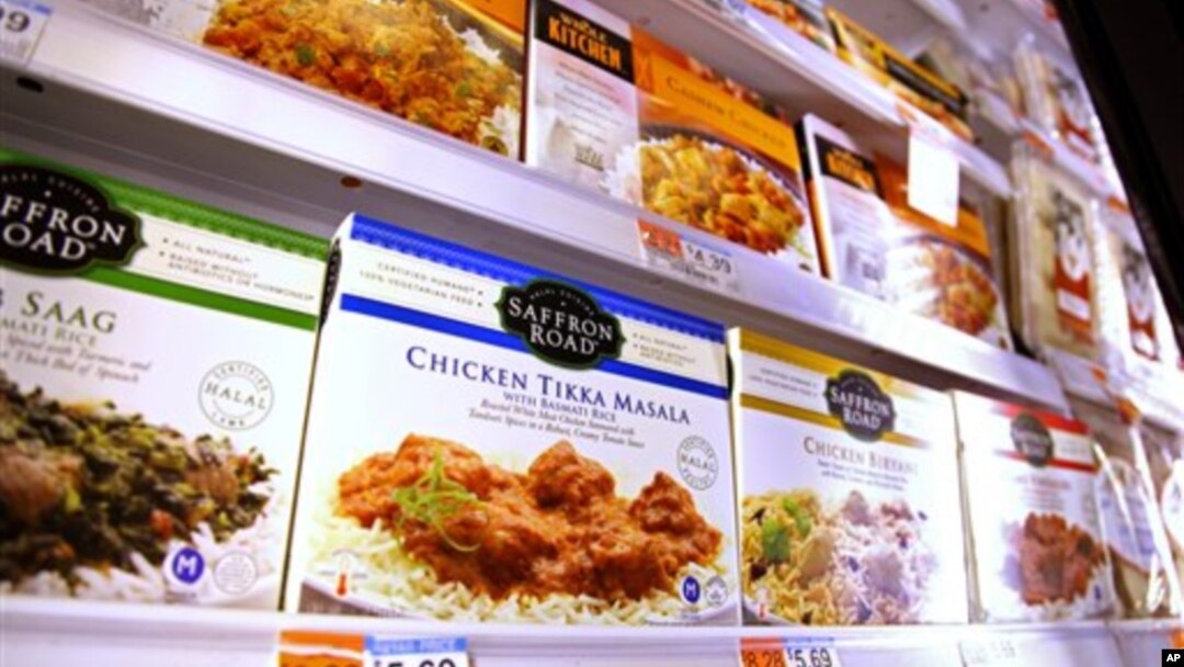 Produk makanan halal yang dijual di supermarket di Amerika. (Foto: Dok)