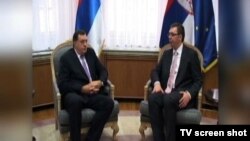 Premijer Srbije Aleksandar Vučić i predsednik Republike Srpske u Beogradu, 17. jul 2015.