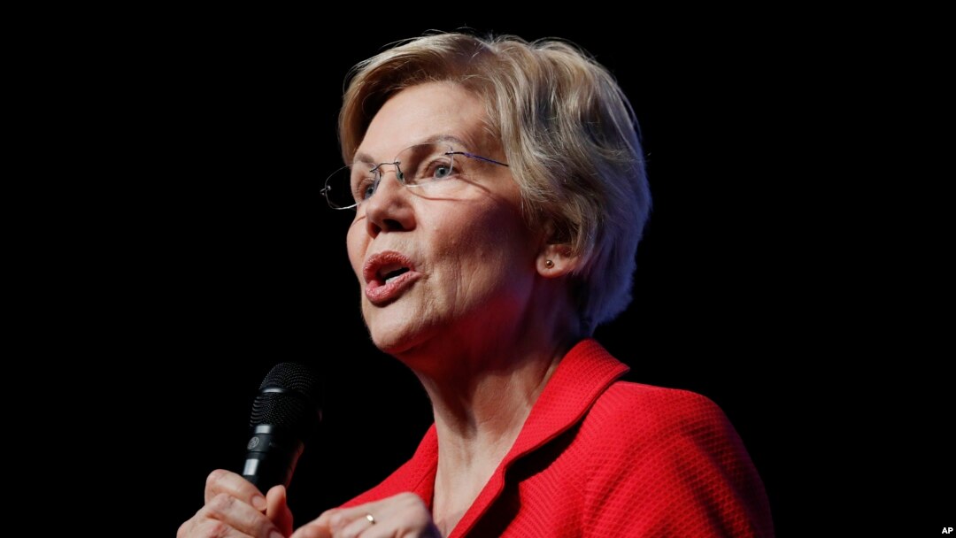 Democratic presidential candidate Sen. Elizabeth Warren, D-Mass., speaks during a fundraiser for the Nevada Democratic Party, Sunday, Nov. 17, 2019, in Las Vegas.