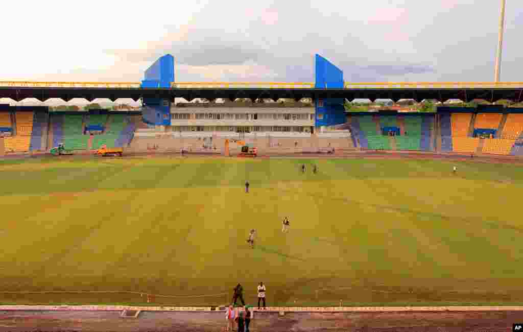 Franceville Soccer Stadium, with a 20,000 seating capacity (Gabon Local Organizing Committee)