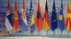 Flags at EU-Western Balkans summit 