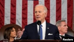 Perezida Joe Biden ageza ijambo rye ku nteko ishinga amategeko y'Amerika no ku Banyamerika muri rusange