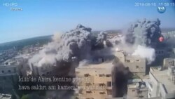 İdlib'e Hava Saldırısı Kamerada