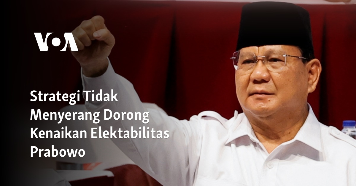 Strategi Tidak Menyerang Dorong Kenaikan Elektabilitas Prabowo