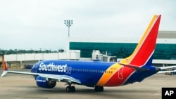 Pesawat Boeing 737 Max 8 di bandara William P.Hobby, Houston, 11 Maret 2019. (Foto: dok).