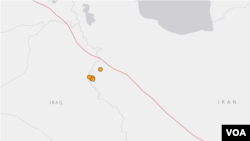 مرکز زلزله شناسی ایالات متحده دست کم سه زلزله نسبتا شدید را در غرب ایران روز یکشنبه گزارش کرد.
