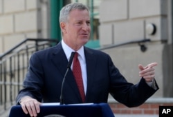 New York Mayor Bill de Blasio