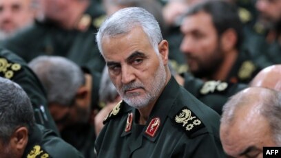 Komandan Pasukan Quds, Qassem Soleimani, yang tewas dalam serangan AS.