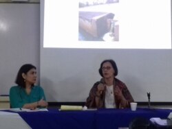 Ruth Herrera, expresidenta ejecutiva de la Empresa Nicaragüense de Acueductos y Alcantarillados.