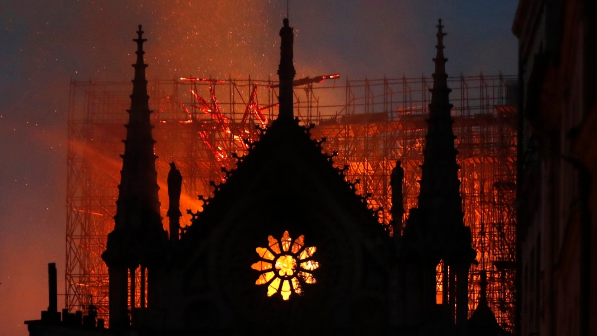 Paris' NotreDame Cathedral Burning