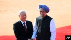 Tổng bí thư Nguyễn Phú Trọng đang có chuyến thăm bốn ngày tới Ấn Ðộ theo lời mời của Thủ tướng Manmohan Singh