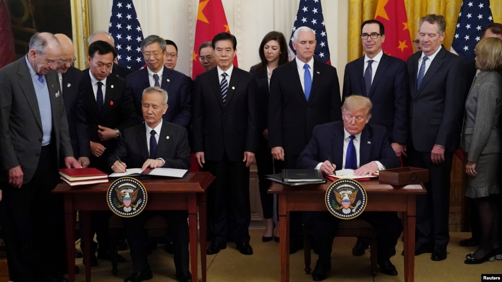 Mỹ-Trung ký thỏa thuận thương mại Giai đoạn 1