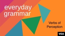 Everyday Grammar: Verbs of Perception