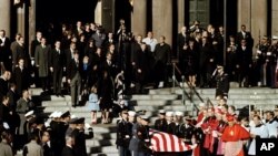 Tang lễ của Tổng thống John F. Kennedy tại nhà thờ St. Matthew ở thủ đô Washington, ngày 25/11/1963.