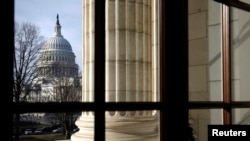 Una vista general del Capitolio de EE.UU. desde el edificio de oficinas Russell del Senado en Washington, D.C.