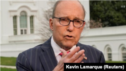 Imagen de archivo del asesor económico de la Casa Blanca, Larry Kudlow, en Washington, EEUU, Abril 6, 2018. REUTERS/Kevin Lamarque