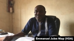 Le syndicaliste Patrice Samen à Yaoundé, le 14 janvier 2019. (VOA/Emmanuel Jules Ntap)