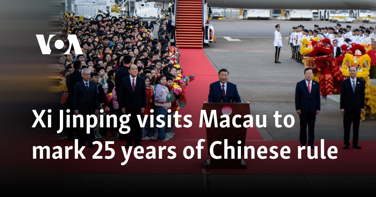 Xi Jinping visits Macau to mark 25 years of Chinese rule