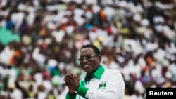 Presidential candidate Soumaila Cisse attends a campaign rally in Bamako, Mali, July 20, 2013.