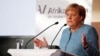 Angela Merkel reçoit le prix Félix Houphouët-Boigny pour la paix