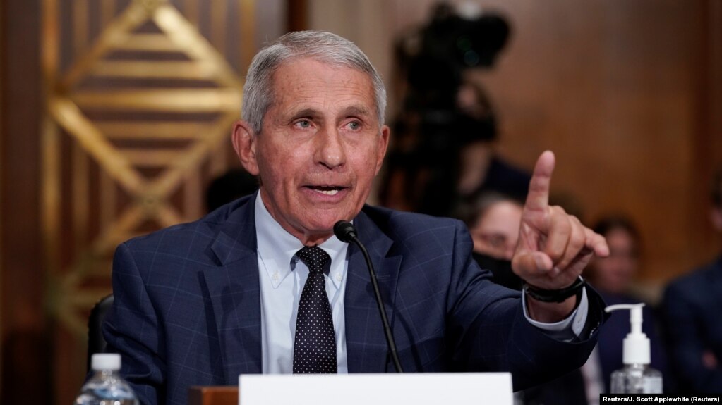 Bác sĩ Anthony Fauci, chuyên gia bệnh truyền nhiễm hàng đầu, phát biểu trong một phiên điều trần tại Thượng viện Hoa Kỳ, Washington, ngày 20 tháng 7, 2021.