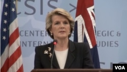 သြစတြေးလျ နိုင်ငံခြားရေးဝန်ကြီး Julie Bishop