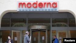 Trụ sở Công ty Moderna ở Cambridge, Massachusetts.