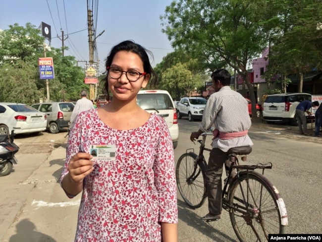 Neelisha Singhal, a 20-year-old college student, is excited that her voice will now be heard in the world's largest democracy as she joins the ranks of 85 million first time voters in India.