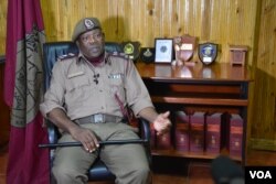 Little Dinizulu Mtengano is acting chief commissioner of prisons in Malawi and the proud founder of the Zomba Reform Band. (Credit: L. Masina/VOA)