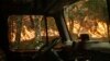نمایی نزدیک از آتش سوزی گسترده شمال کالیفرنیا