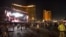 The grounds are shown at the Route 91 Harvest festival, with the Mandalay Bay Hotel behind the stage, on Las Vegas Boulevard South in Las Vegas, Nevada, Oct. 1, 2017.