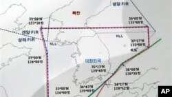 Bản đồ vùng nhận dạng phòng không mới thiết lập của Nam Triều Tiên. 