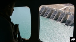 Musul Barajı'nın havadan görüntüsü