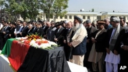 مراسم تشیع جنازه برهان الدین ربانی رئیس شورای عالی صلح افغانستان