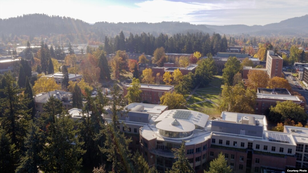 FILE - The University of Oregon in Eugene, Oregon.