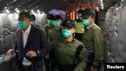 Đại gia truyền thông Jimmy Lai rời Tòa chung thẩm Hong Kong hôm 31/12
