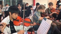 Một lớp học âm nhạc của học sinh ở Fairfax, Virginia.