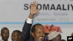FILE - Somali opposition leader and former president Hassan Sheikh Mohamud.