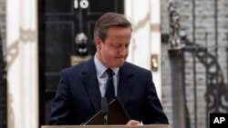 PM Inggris David Cameron hari Senin (27/6) menolak seruan untuk mengulang referendum "Brexit" (foto: dok).