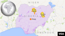 Bản đồ thành phố Gombe ở Nigeria.