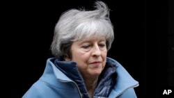 La Première ministre britannique Theresa May, à Londres le 12 février 2019.