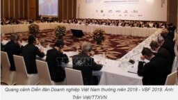 Diễn đàn Doanh nghiệp Việt Nam 2018 diễn ra hôm 4/12 ở Hà Nội