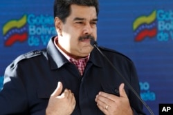 Venezuela's President Nicolas Maduro speaks after voting in local elections in Caracas, Venezuela, Dec. 9, 2018.