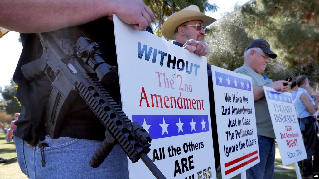 Một cuộc tuần hành của những người ủng hộ việc sử dụng súng ở Hoa Kỳ.