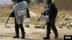 Polícia em acção no Bié