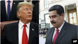 Presiden Amerika Donald Trump dan Presiden Venezuela Nicolas Maduro 