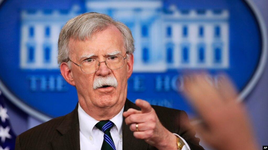 Cố vấn An ninh Quốc gia của Nhà Trắng, ông John Bolton.