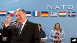 Novi državni sekretar SAD Majk Pompeo u sedištu NATO-a u Briselu