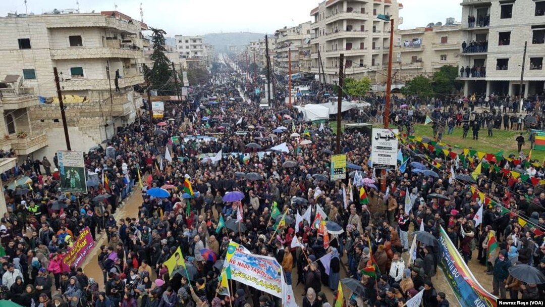 Anti-Turkish protest in Afrin